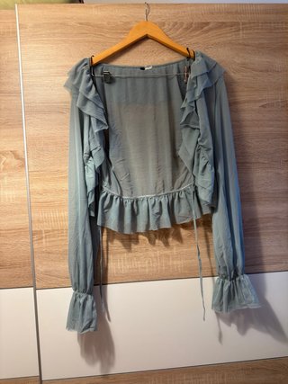 Top H&M volantes y cordones fiesta