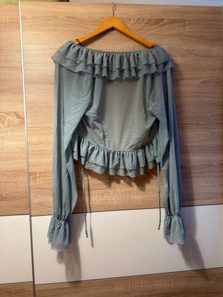 Top H&M volantes y cordones fiesta