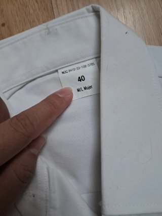 Camisa Blanca Ejército Talla M