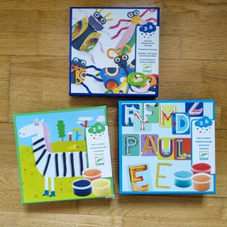Lote Djeco: Ensartado Bichos y Plastilina