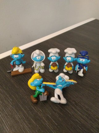 Pack 7 Figuras Los Pitufos