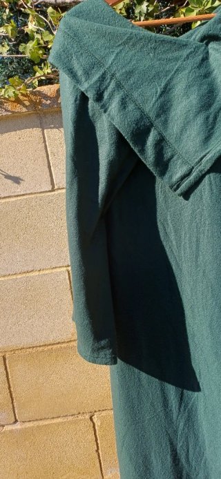 Bata Manta Polar Larga Verde Botella