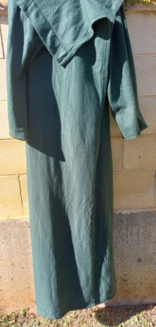Bata Manta Polar Larga Verde Botella