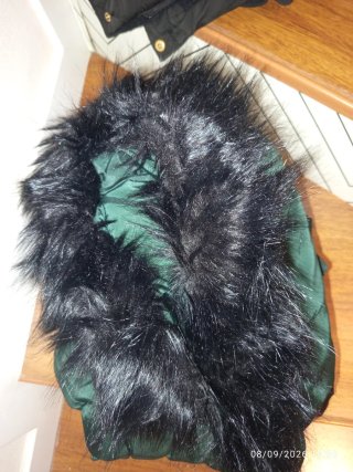 Abrigo acolchado mujer verde