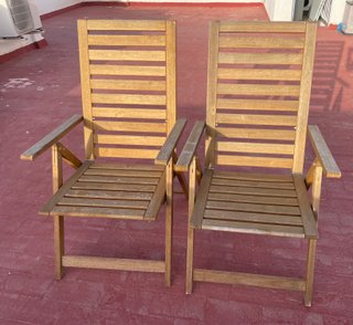 IKEA NÄMMARÖ Sillas jardín reclinables x2