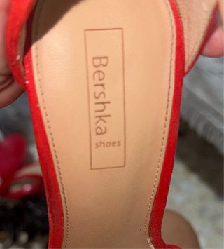 Zapatillas de cuña rojas