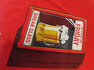 Camiseta Friking Talla M In Case of Friday