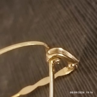 Occhiali da vista Gianni Versace oro e marrone