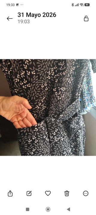 Mono Zara floral negro camisero