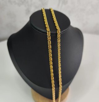 Cadena Oro 18K Eslabón Barbado Doble