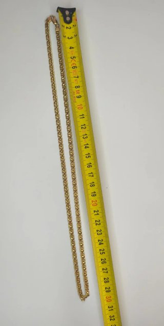 Cadena Oro 18K Eslabón Barbado Doble
