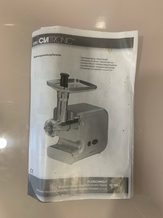 Picadora y embutidora eléctrica acero inox