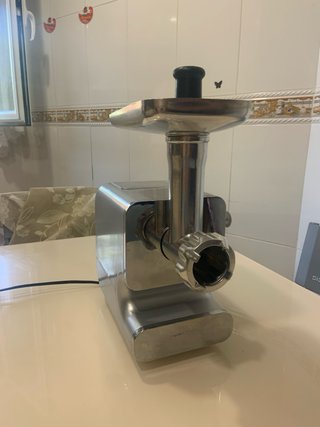 Picadora y embutidora eléctrica acero inox