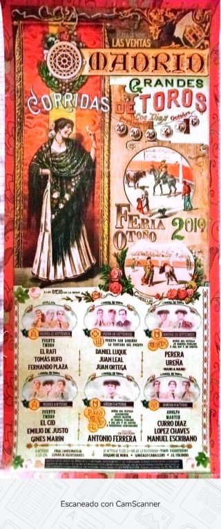 Cartel Feria de Otoño 2019 Las Ventas
