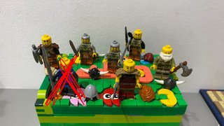 LEGO Lote de 6 Figuras Lego Vikingos