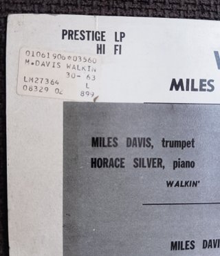Miles Davis All Stars - Walkin' Vinilo LP