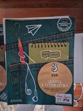 Libro de Lengua y Literatura de 3 ESO