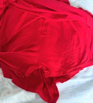 Mono falda pantalón rojo