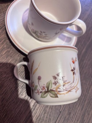 3 Tazas y Platos Vintage Mark & Spencer
