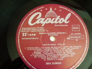 Yma Sumac Con Plumas LP Vinilo 1982