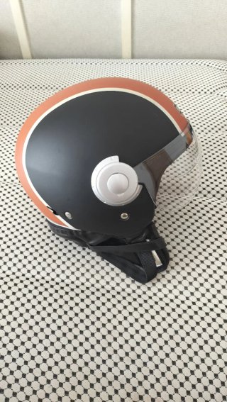 Casco Moto Harley Davidson Negro Naranja