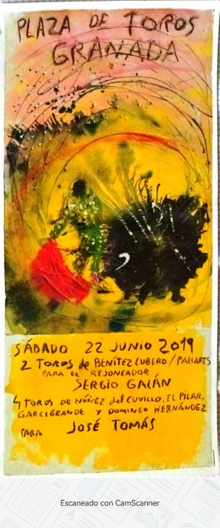 Cartel Toros Granada 2019 - José Tomás