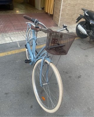 Bicicleta Paseo Mujer Decathlon Azul