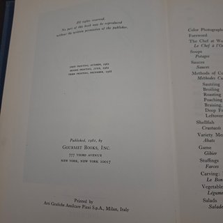 Libro Cocina Francesa Gourmet Louis Diat 1968