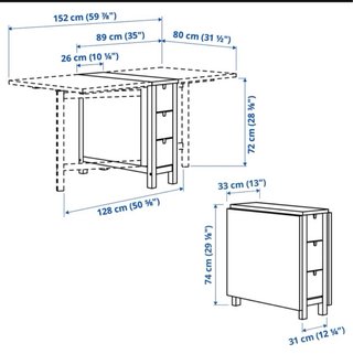 Mesa abatible NORDEN madera