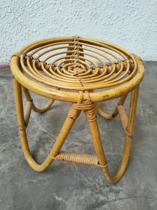 Taburetes Mesa.Bambú Mid Century