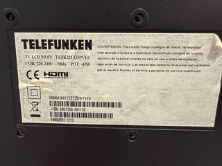 Televisión Telefunken 22 Negra