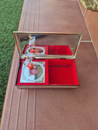 Caja de música joyero vintage bailarina