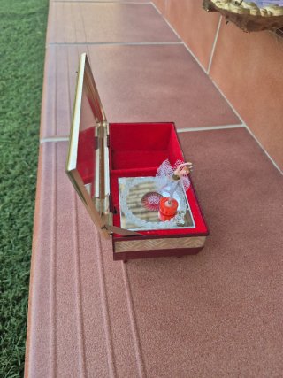 Caja de música joyero vintage bailarina