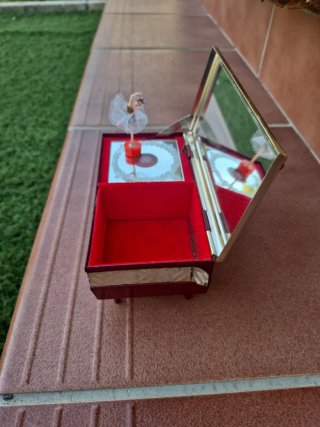 Caja de música joyero vintage bailarina