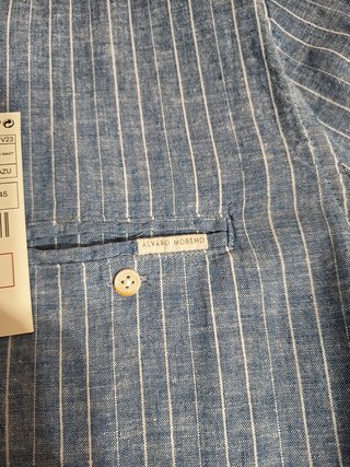 Camisa Álvaro Moreno Talla 38 Rayas Azul