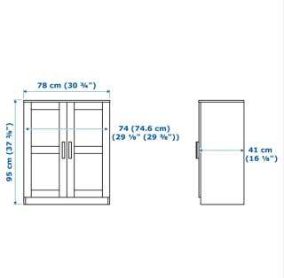 Armario Auxiliar IKEA BRIMNES Blanco
