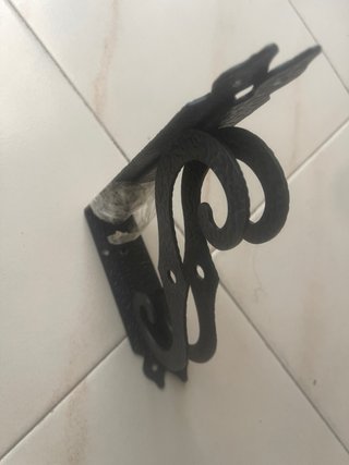 Amig Escuadra Metálica Dorada Estantería