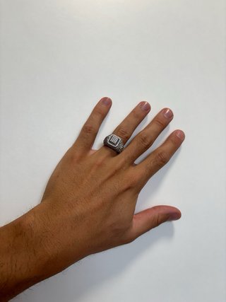 Anillo Circonita Plateado