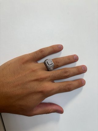 Anillo Circonita Plateado