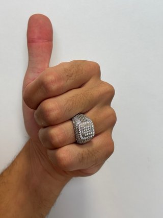 Anillo Circonita Plateado