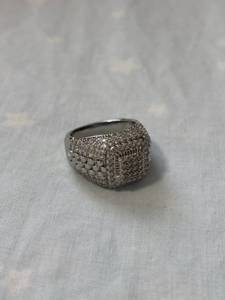 Anillo Circonita Plateado