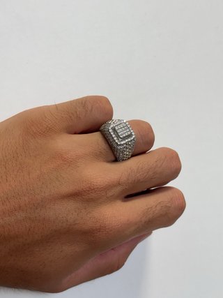 Anillo Circonita Plateado