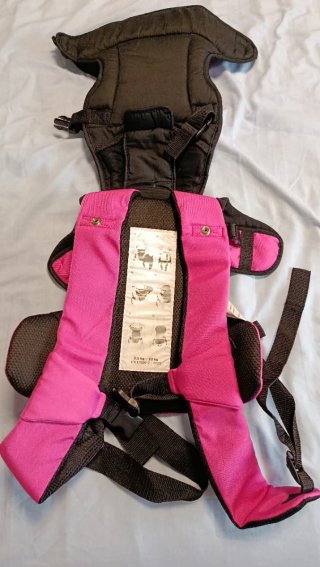 Mochila Porta bebé Flores Rosa