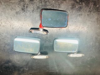 3 Retrovisores BMW E21 Cromados. 2 izqui. 1 derec