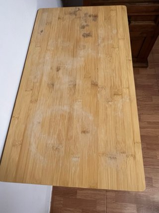 Carrito auxiliar cocina bambú con ruedas