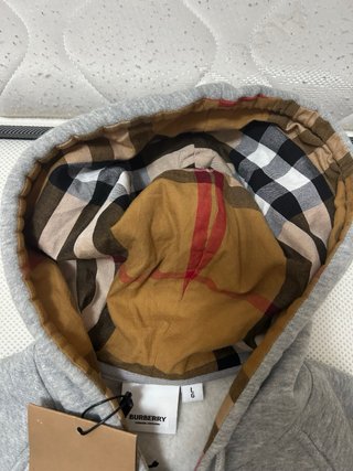 Felpa con cappuccio Burberry grigia taglia S