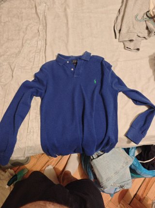 Polo Ralph Lauren manga larga azul