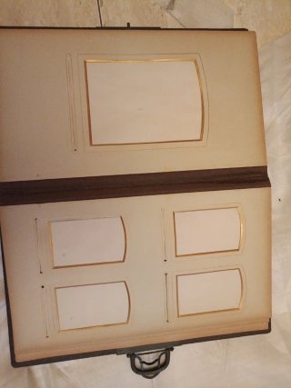 Álbum antiguo de piel