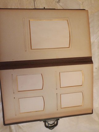 Álbum antiguo de piel