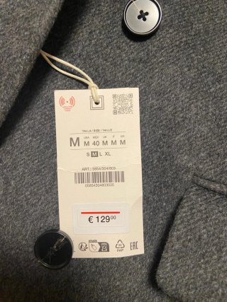 Abrigo gris Zara a estrenar